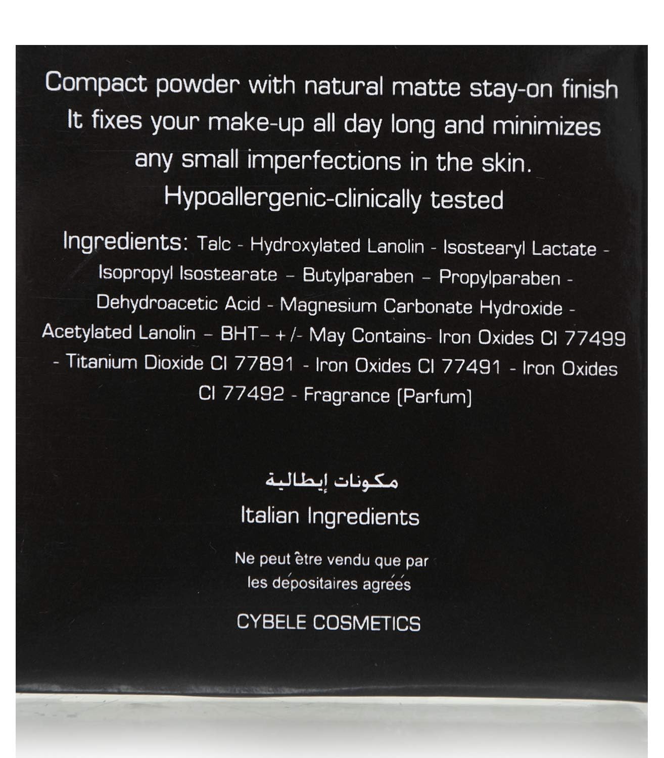 Cybele Smooth N`Wear Compact Powder Transparent 01 - 12gm