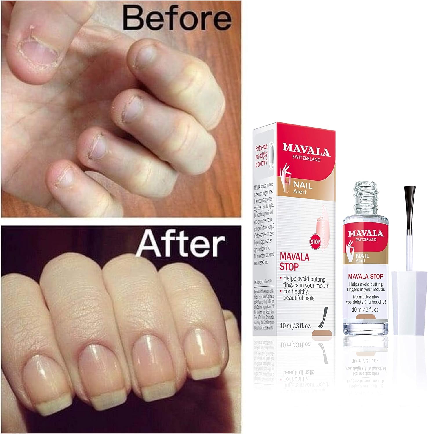 MAVALA 2 Pack of Mavala Stop for Nail Biting and Thumb Sucking,10 ml/0.3 oz Each