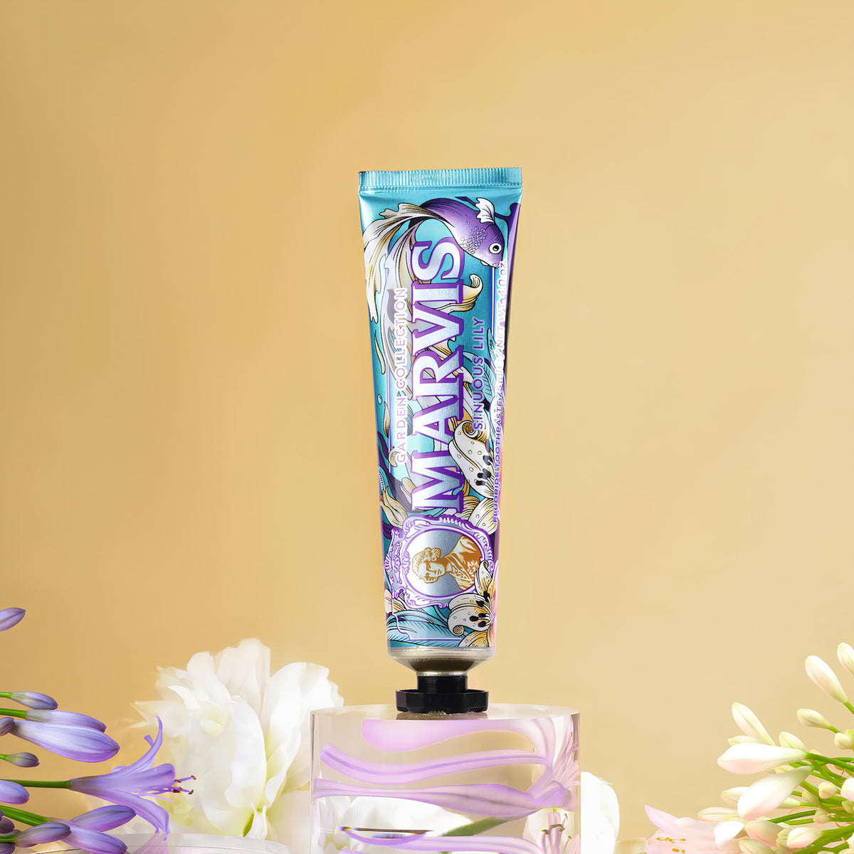 Marvis Sinuos Lily Limited Edition Toothpaste, 75 ml, Sensational Flavoured Toothpaste for a Long-Lasting Freshness