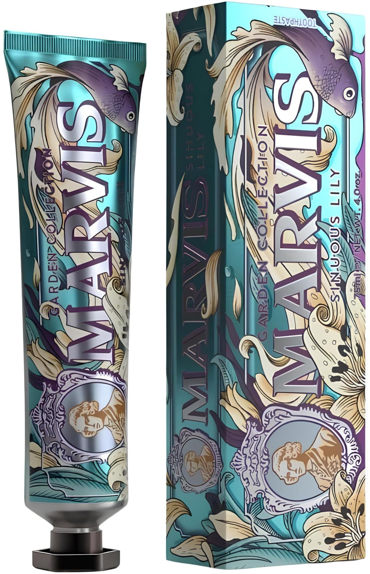 Marvis Sinuos Lily Limited Edition Toothpaste, 75 ml, Sensational Flavoured Toothpaste for a Long-Lasting Freshness