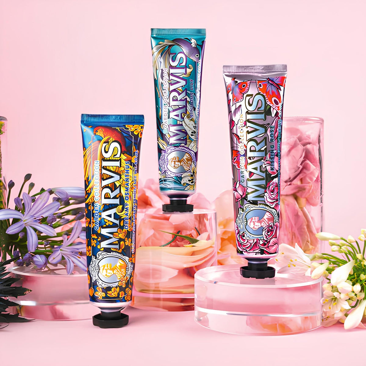 Marvis Sinuos Lily Limited Edition Toothpaste, 75 ml, Sensational Flavoured Toothpaste for a Long-Lasting Freshness